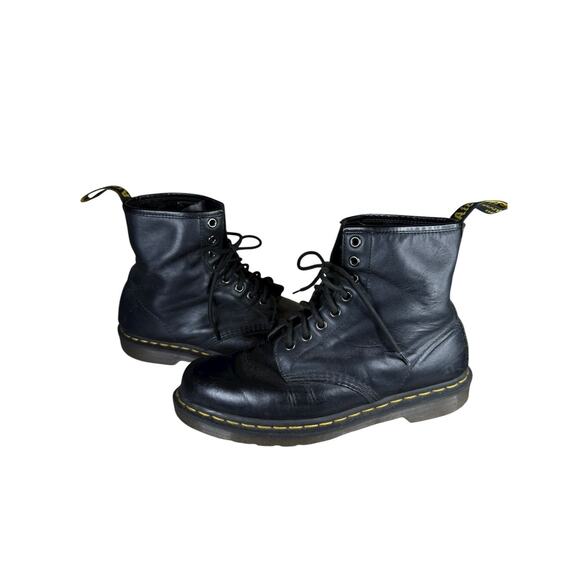 Dr. Martens 1460 Black Leather Lace Up Combat Boots Size US 9 Men / 10 Women - Picture 2 of 7